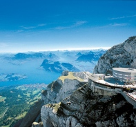 Der Pilatus, markanter Berg in der Innerschweiz.