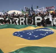 Demonstration gegen Korruption in Brasilien