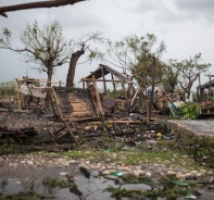 Im Sden von Haiti wurden viele Huser vom Hurrikan Matthew zerstrt.