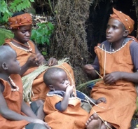 Eine Batwa-Familie