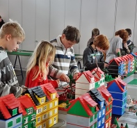 Lego-Stadt im Kirchgemeindehaus