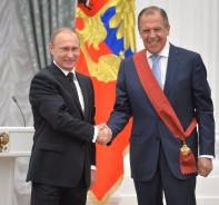 Vladimir Putin und Sergey Lavrov