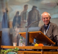 Justin Welby bei seinem Referat an den Studientagen zur theologischen und gesellschaftlichen Erneuerung an der Uni Fribourg.