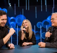 Bill Hybels (rechts) mit seinen Nachfolgern Steve Carter und Heather Larson