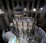 Die Grabeskirche in Jerusalem wurde vor kurzem komplett restauriert.