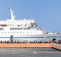 Logos Hope am Hafen von Veracruz