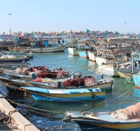 Hafen in Gaza