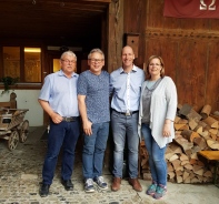 Emanuel und Andreas Lange mit Frank und Bobby Pot (v.l.)