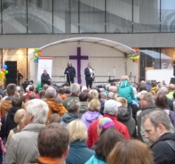 Kundgebung in der Chemnitzer Innenstadt