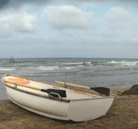 Schiff am Strand 