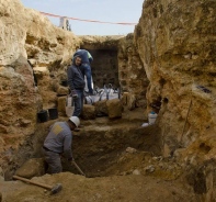 Archologische Ausgrabungen in Sharafat