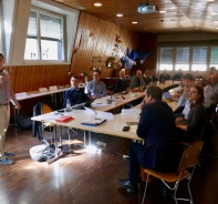 Fabian Huber an der Leiterkonferenz