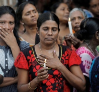 Trauernde in Sri Lanka