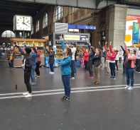 Flashmob am Zrich Hauptbahnhof