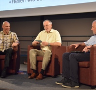 Podiumsgesprch an der Tagung in Sursee mit Daniel Hari, Andreas Zimmermann und Christoph Marti.