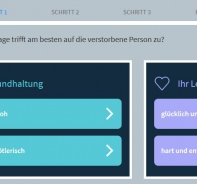 Auschnitt aus der Webseite trauervers.de