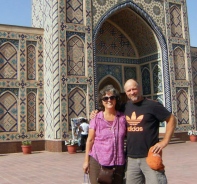 Stephen Barrett und seine Frau in Uzbekistan