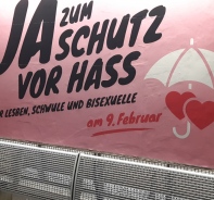 Plakat der Befrworter-Kampagne zur Erweiterung der Antirassismus-Strafnorm