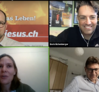 Livenet-Talk mit Florian Wthrich, Boris Eichenberger, Johanna Bernhard und Wilf Gasser