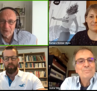 Livenet-Talk mit Moderator Reinhold Scharnowski und den Gsten Barbara Stotzer-Wyss, Stefan von Rti und Walter Drr