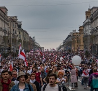 Proteste in Minsk am 23. August 2020