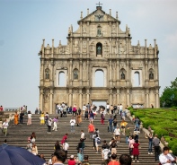 Die Ruinen der St.Paul-Kathedrale in Macau