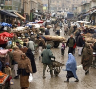 Ein Markt in Afghanistan