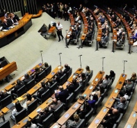 Saal der Abgeordnetenkammer in Brasilien