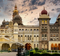 Der Mysore-Palast in Karnataka, Indien