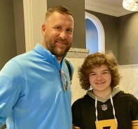 Ben Roethlisberger mit seinem Sohn